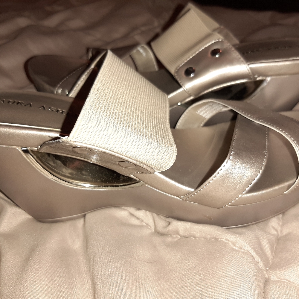 Laura Ashley Gold Sandals